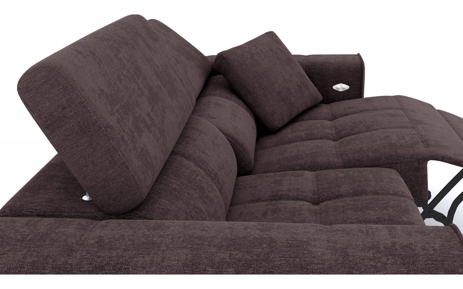 3-Sitzer Relaxsofa rechts mit elektrischer Relaxfunktion | Modell Quartz | Wozimo