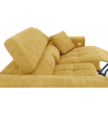 3-Sitzer Relaxsofa rechts mit elektrischer Relaxfunktion | Modell Quartz | Wozimo