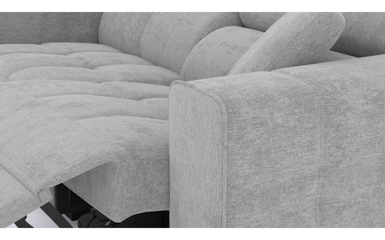 3-Sitzer Relaxsofa rechts mit elektrischer Relaxfunktion | Modell Quartz | Wozimo