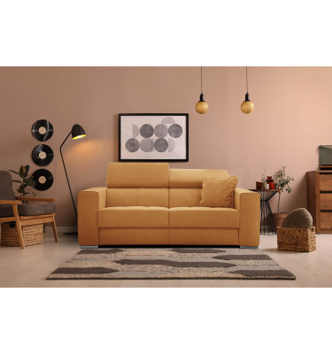 3-Sitzer Sofa Quartz | Mit manuell verstellbaren Kopfstützen | Wozimo