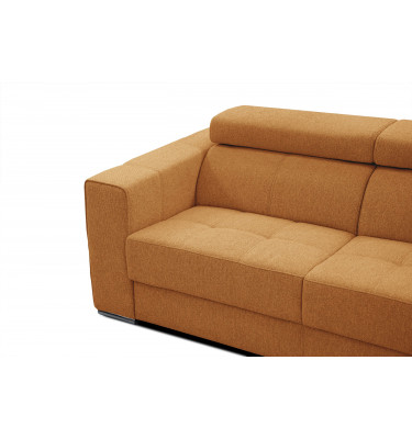 3-Sitzer Sofa Quartz | Mit manuell verstellbaren Kopfstützen | Wozimo