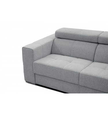 3-Sitzer Sofa Quartz | Mit manuell verstellbaren Kopfstützen | Wozimo