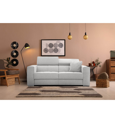 3-Sitzer Sofa Quartz | Mit manuell verstellbaren Kopfstützen | Wozimo