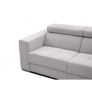 3-Sitzer Sofa Quartz | Mit manuell verstellbaren Kopfstützen | Wozimo