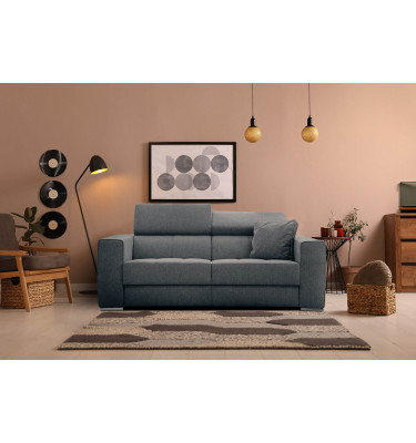 3-Sitzer Sofa Quartz | Mit manuell verstellbaren Kopfstützen | Wozimo