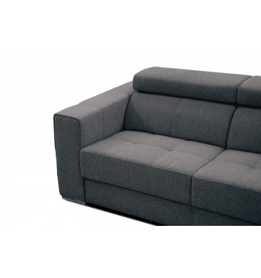 3-Sitzer Sofa Quartz | Mit manuell verstellbaren Kopfstützen | Wozimo