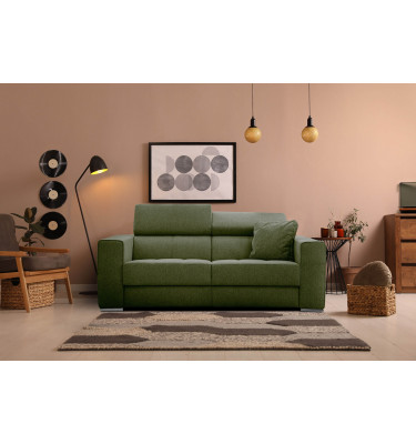 3-Sitzer Sofa Quartz | Mit manuell verstellbaren Kopfstützen | Wozimo