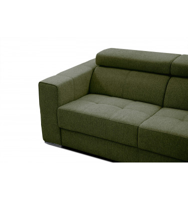 3-Sitzer Sofa Quartz | Mit manuell verstellbaren Kopfstützen | Wozimo