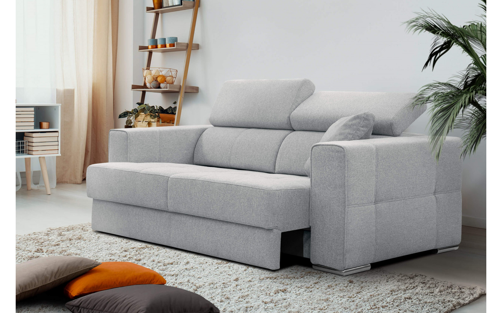 3-Sitzer-Sofa mit elektrisch ausziehbarem Sitz QUARTZ