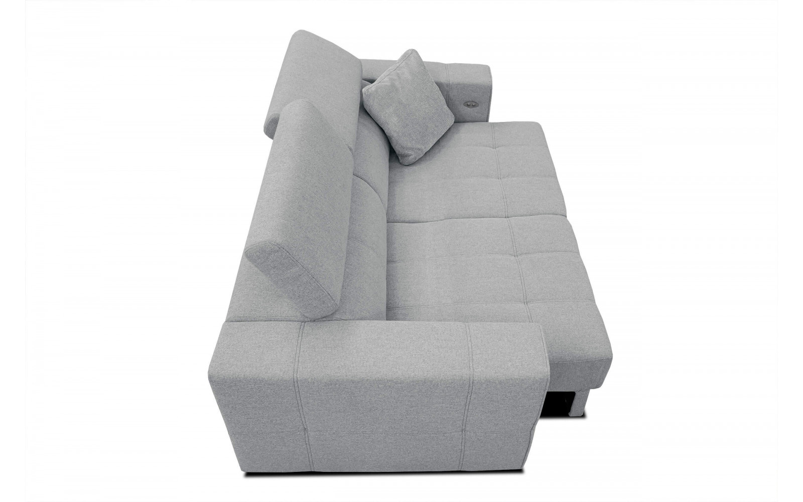 3-Sitzer-Sofa mit elektrisch ausziehbarem Sitz QUARTZ