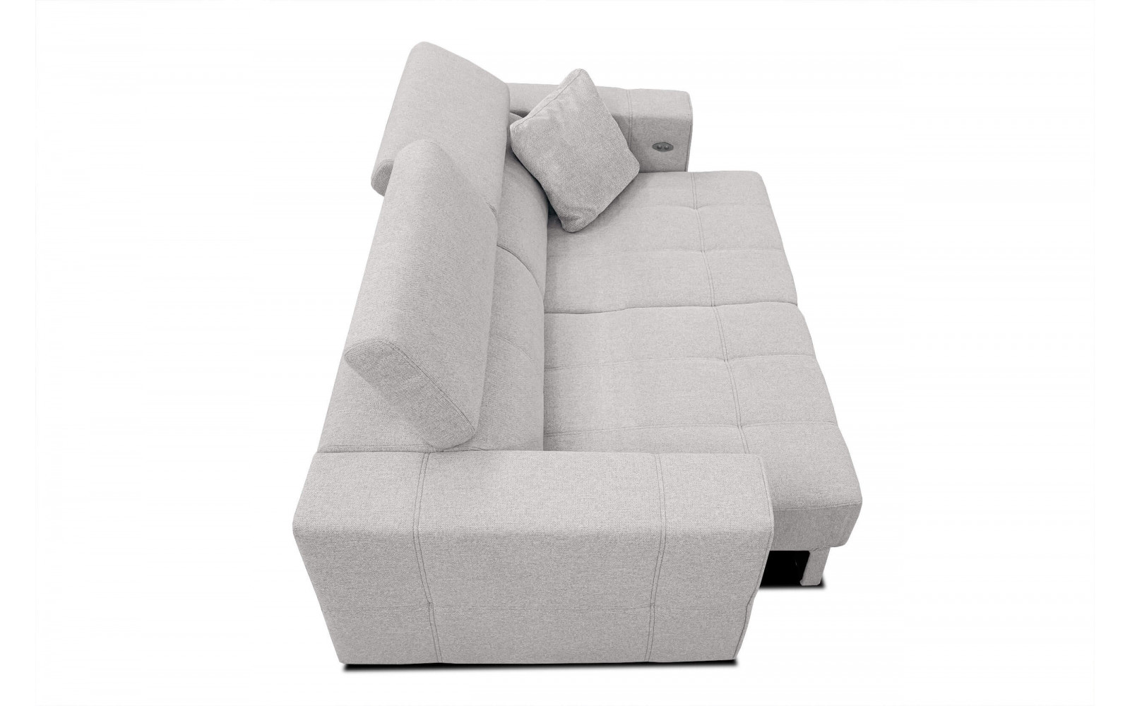 3-Sitzer-Sofa mit elektrisch ausziehbarem Sitz QUARTZ