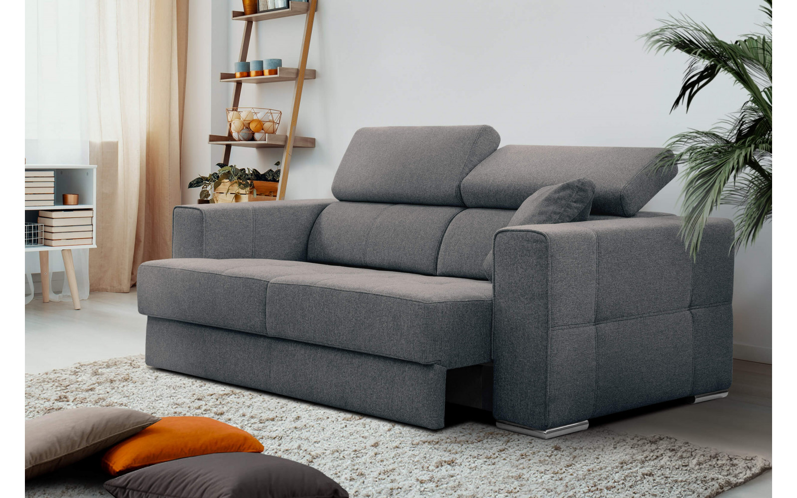 3-Sitzer-Sofa mit elektrisch ausziehbarem Sitz QUARTZ