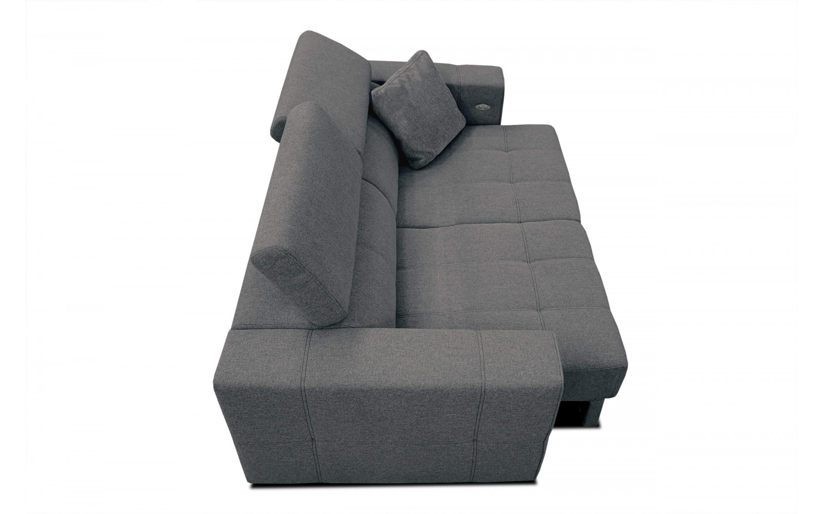 3-Sitzer-Sofa mit elektrisch ausziehbarem Sitz QUARTZ