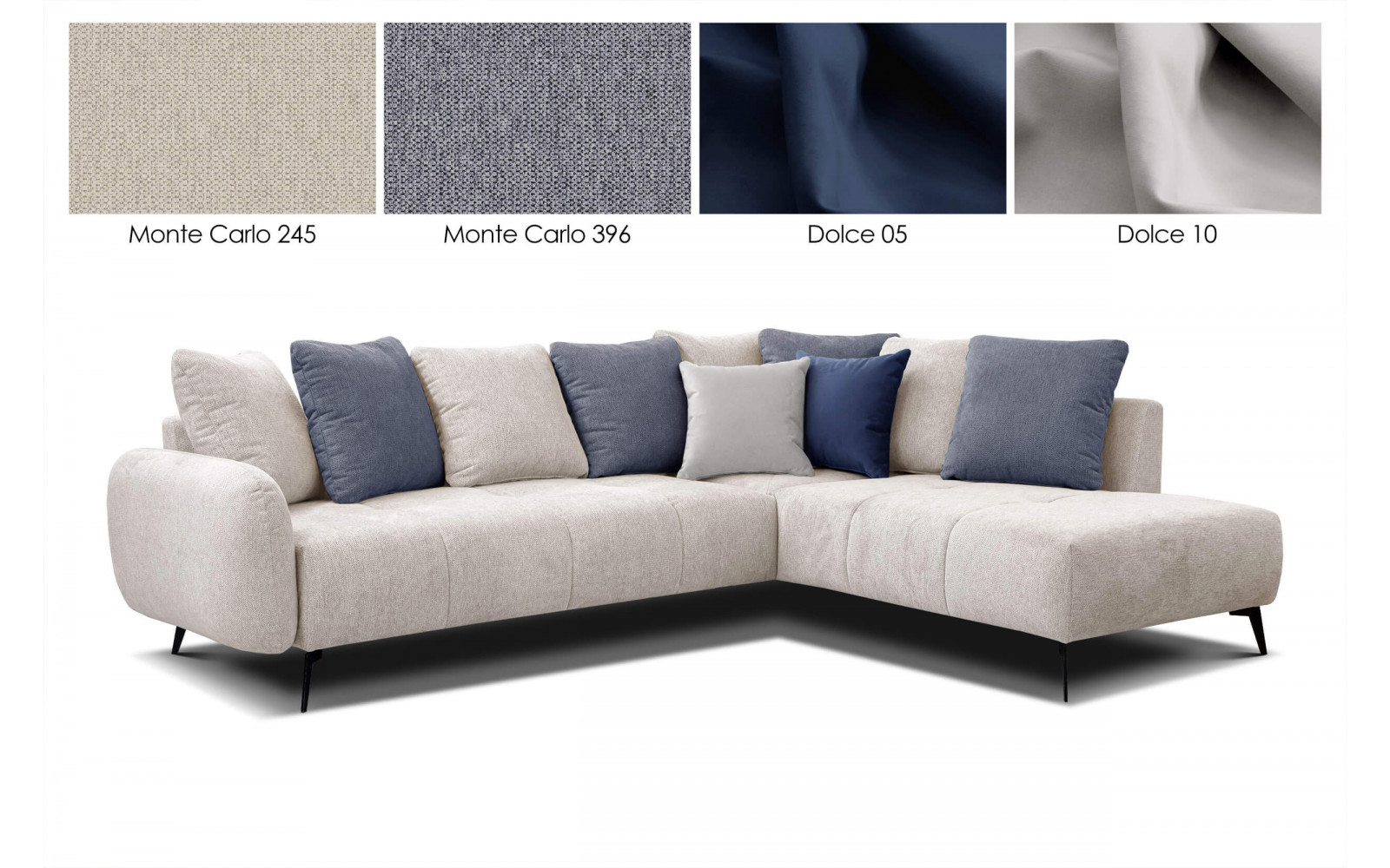 Ecksofa rechts - 5 Sitzer EVENTO