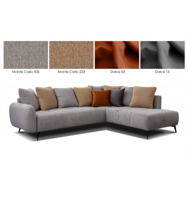 Ecksofa rechts - 5 Sitzer EVENTO