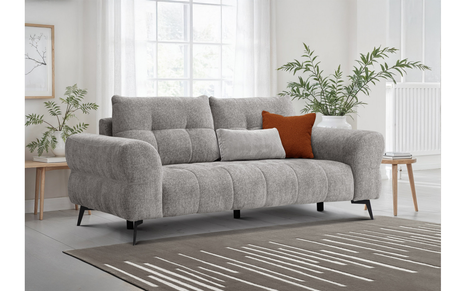 Sofa 3-Sitzer SALVINI, platingrau