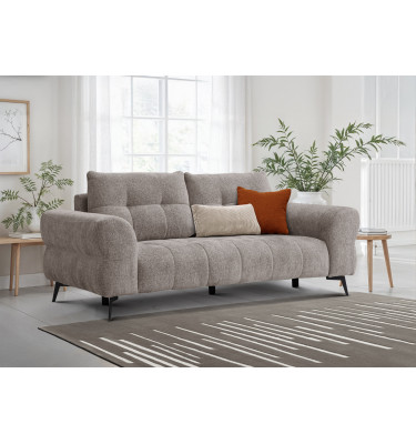 Sofa 3-Sitzer SALVINI, dunkelbeige