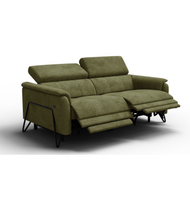Relaxsofa 3-Sitzer RODEN, olive