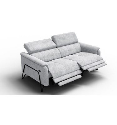 Relaxsofa 3-Sitzer RODEN, hellgrau