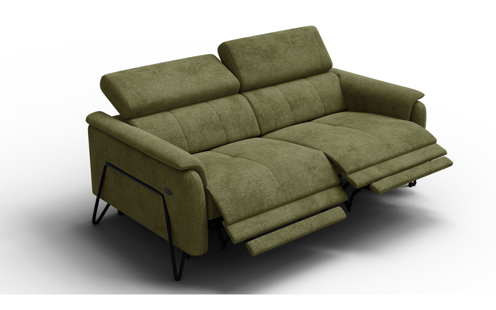 Relaxsofa 3-Sitzer RODEN, olive