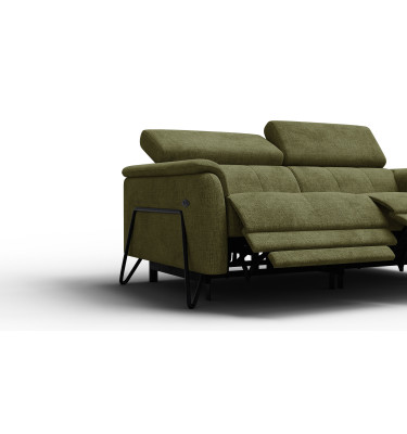 Relaxsofa 3-Sitzer RODEN, olive