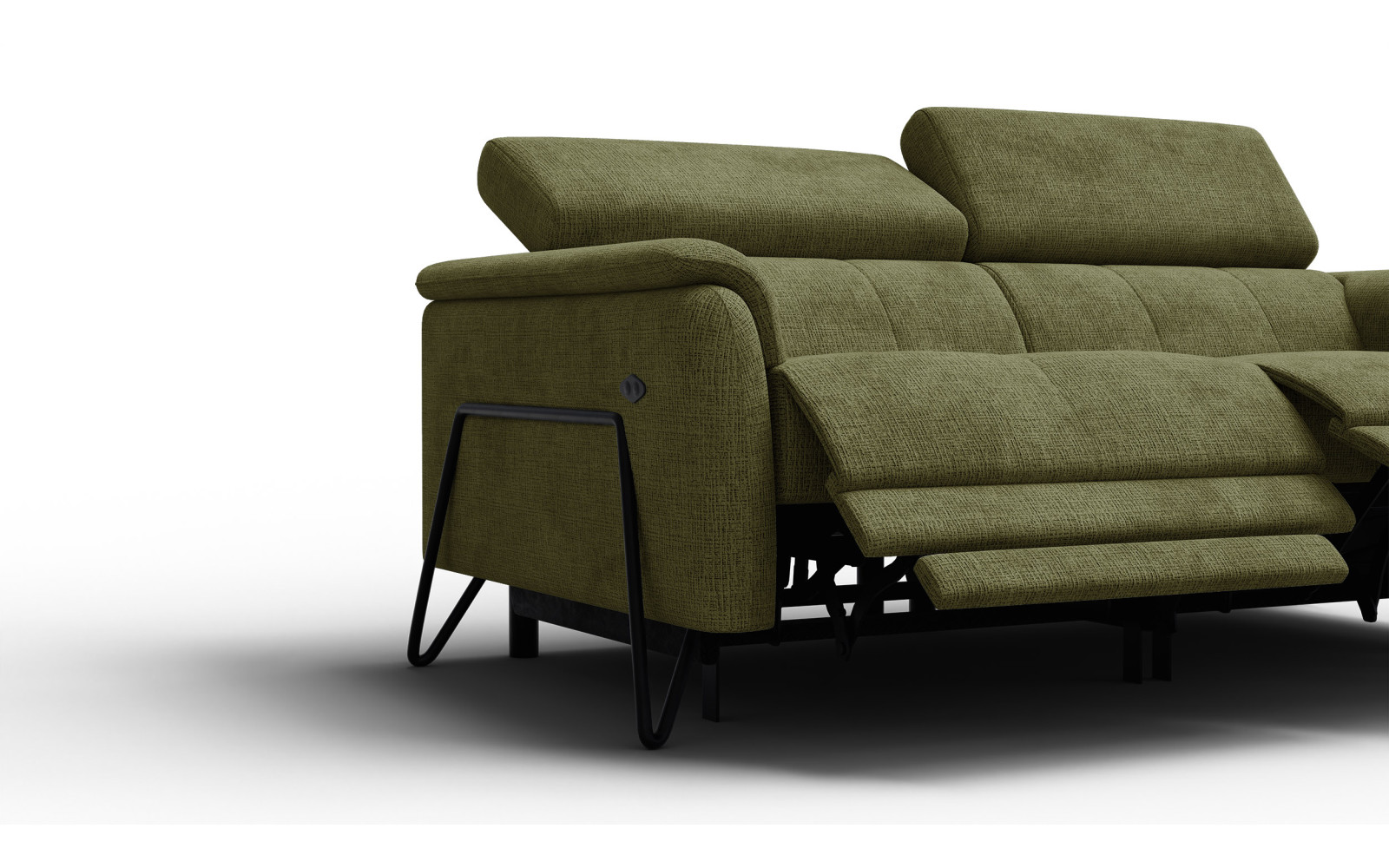 Relaxsofa 3-Sitzer RODEN, olive