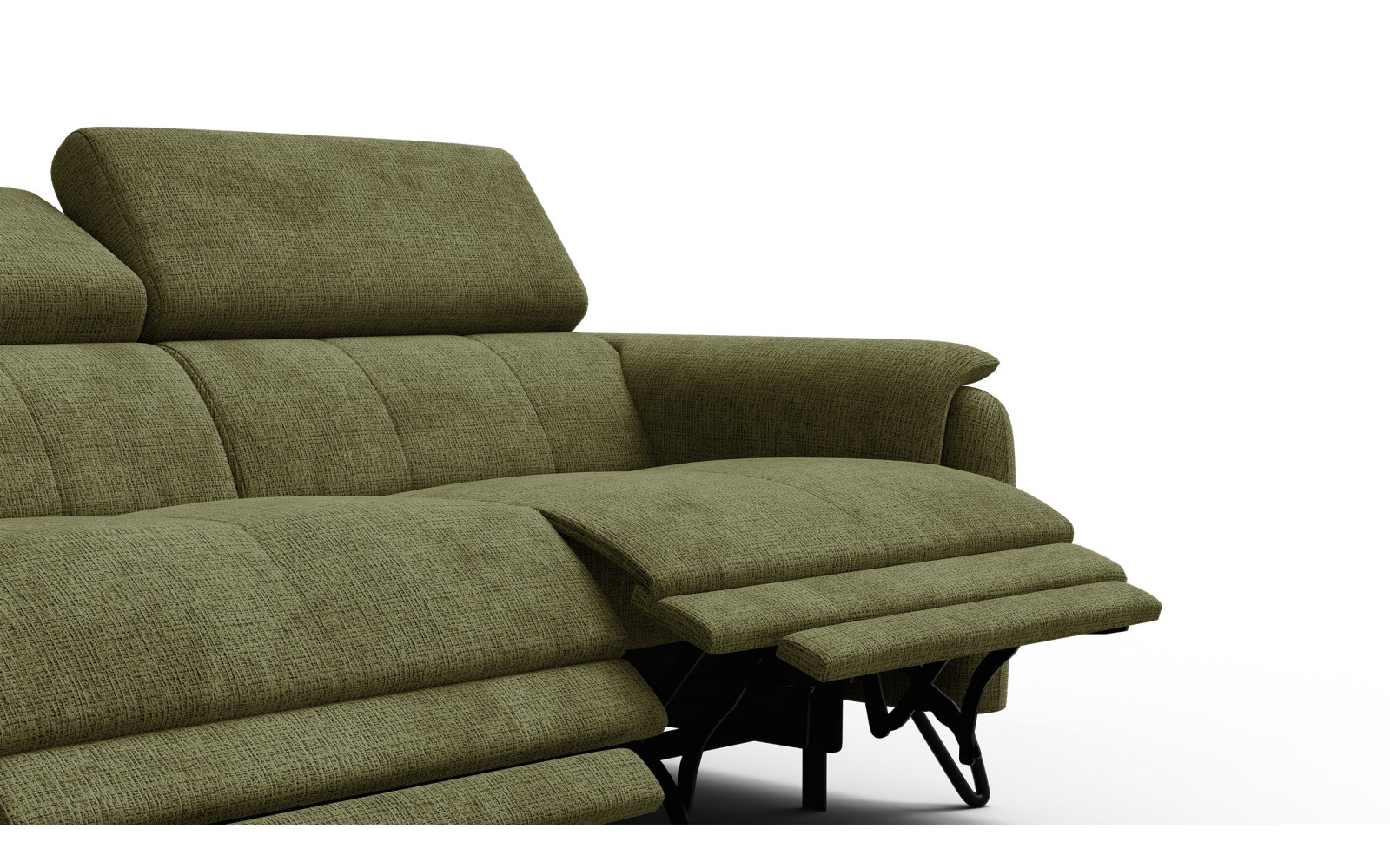 Relaxsofa 3-Sitzer RODEN, olive