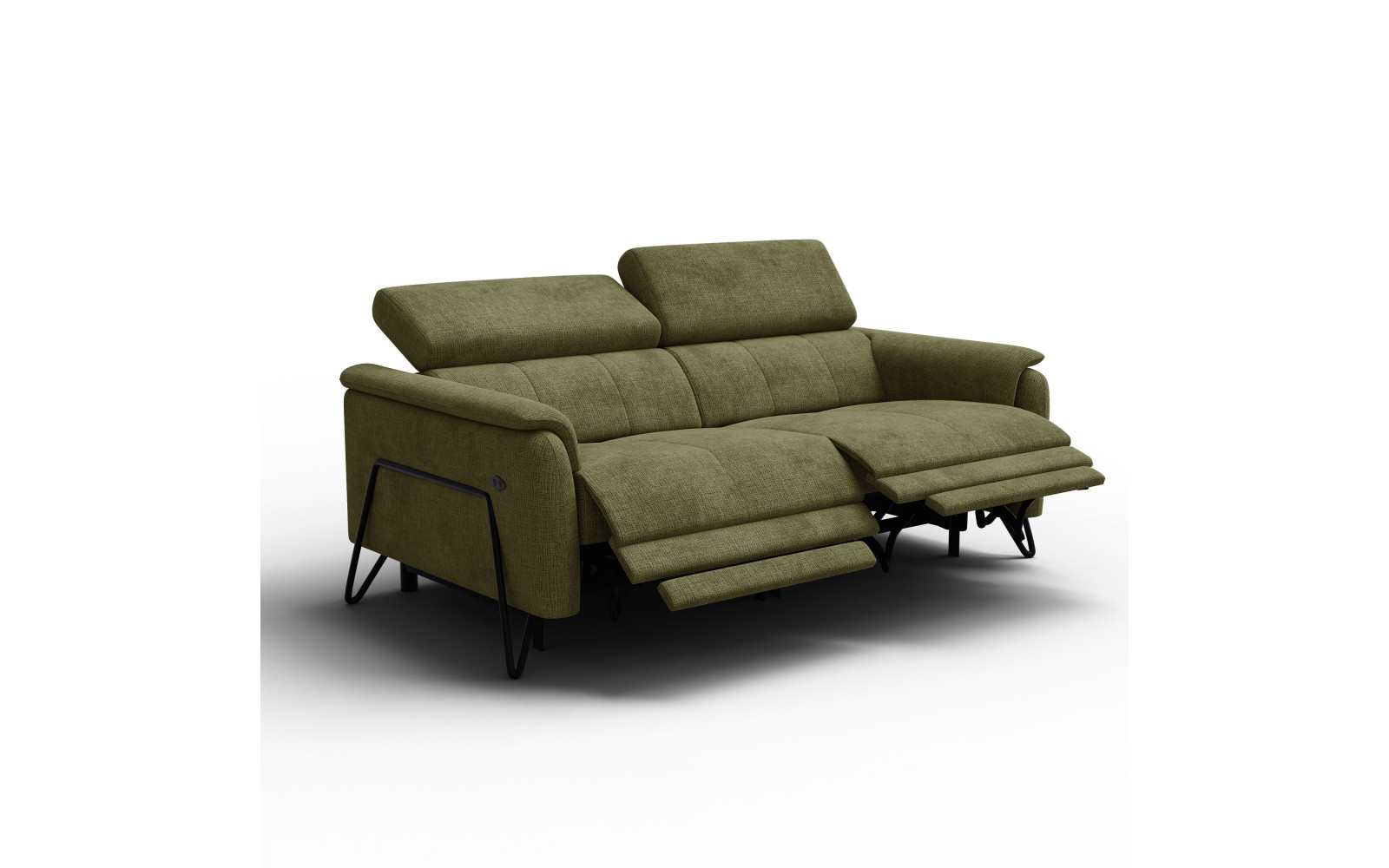 Relaxsofa 3-Sitzer RODEN, olive