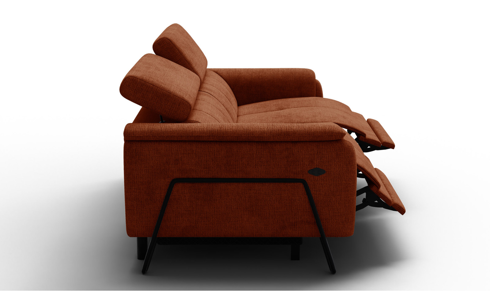 Relaxsofa 3-Sitzer RODEN, rostrot
