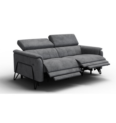 Relaxsofa 3-Sitzer RODEN, dunkelgrau