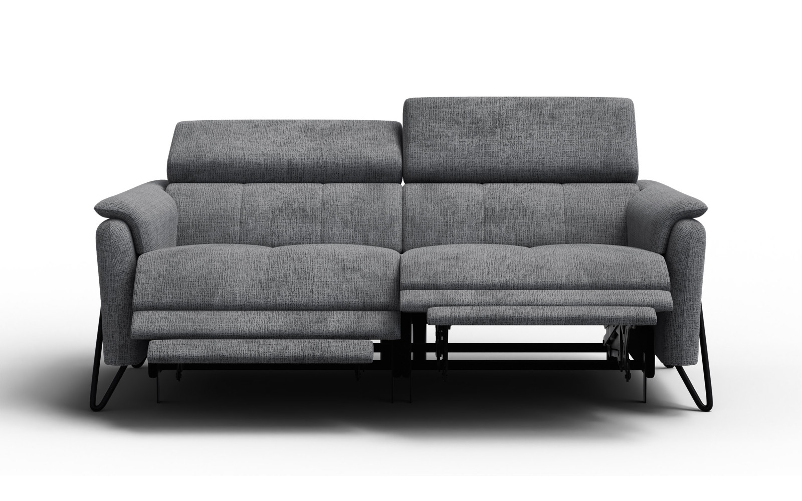 Relaxsofa 3-Sitzer RODEN, dunkelgrau