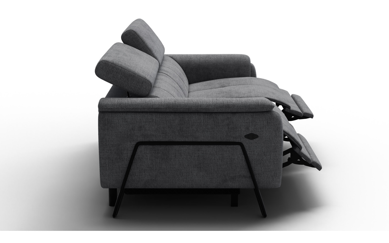 Relaxsofa 3-Sitzer RODEN, dunkelgrau