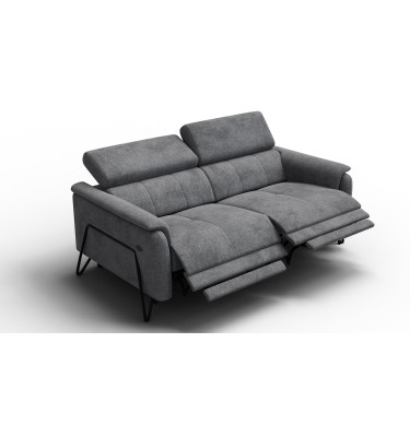 Relaxsofa 3-Sitzer RODEN, dunkelgrau