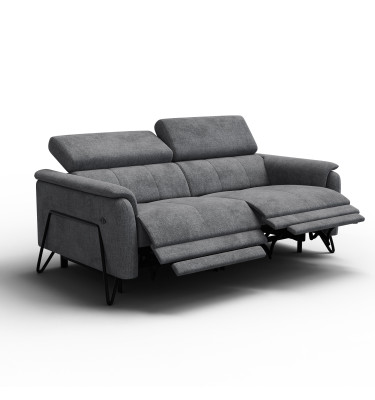 Relaxsofa 3-Sitzer RODEN, dunkelgrau