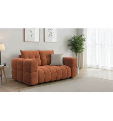 CLOUDI 2-Sitzer-Sofa, rostrot