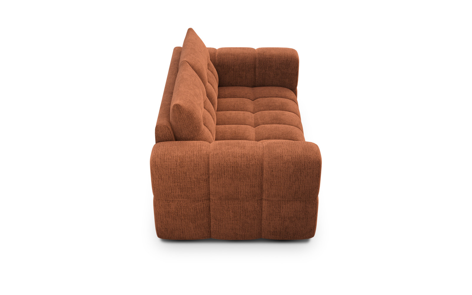 CLOUDI 2-Sitzer-Sofa, rostrot