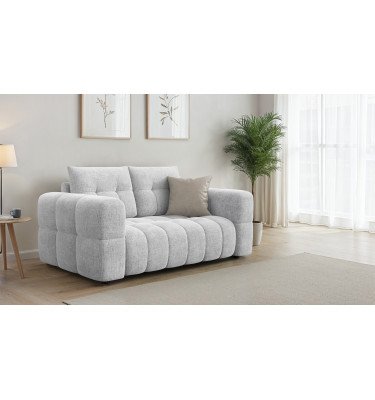 CLOUDI 2-Sitze-Sofa, hellgrau
