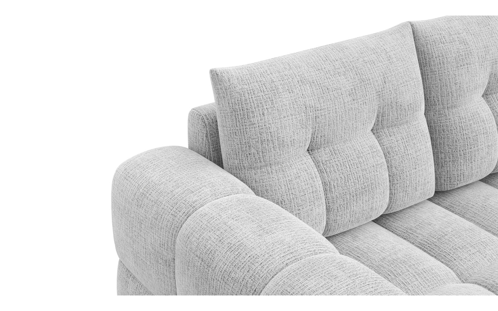 CLOUDI 2-Sitze-Sofa, hellgrau