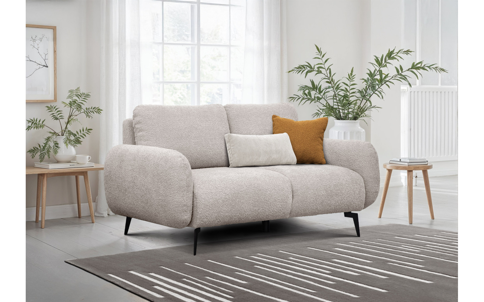 FEBE 2-Sitzer-Sofa, ecru