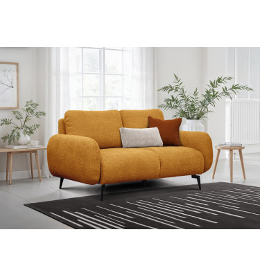 FEBE 2-Sitzer-Sofa, senfgelb