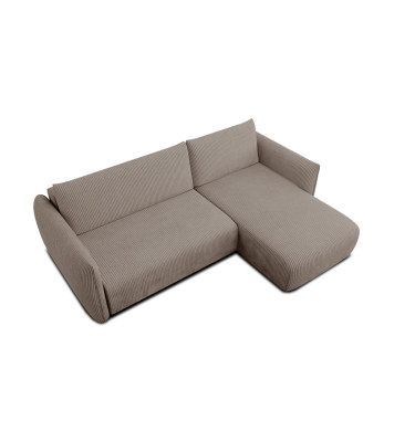 TAUER Ecksofa 3-Sitzer links, taupe