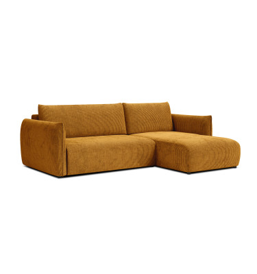 TAUER Ecksofa 3-Sitzer links, safran