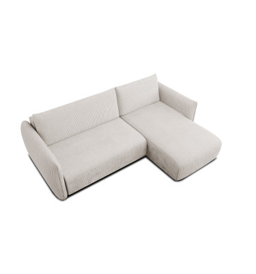 TAUER Ecksofa 3-Sitzer links, perlweiß