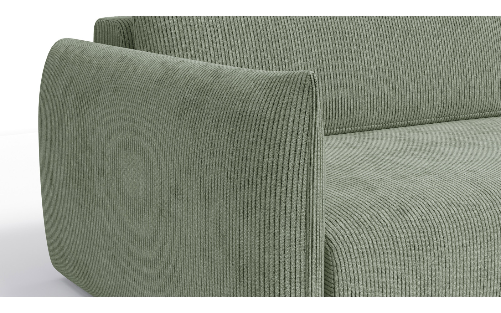 TAUER Ecksofa 3-Sitzer links, mint