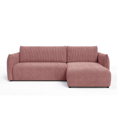 TAUER Ecksofa 3-Sitzer links, altrosa