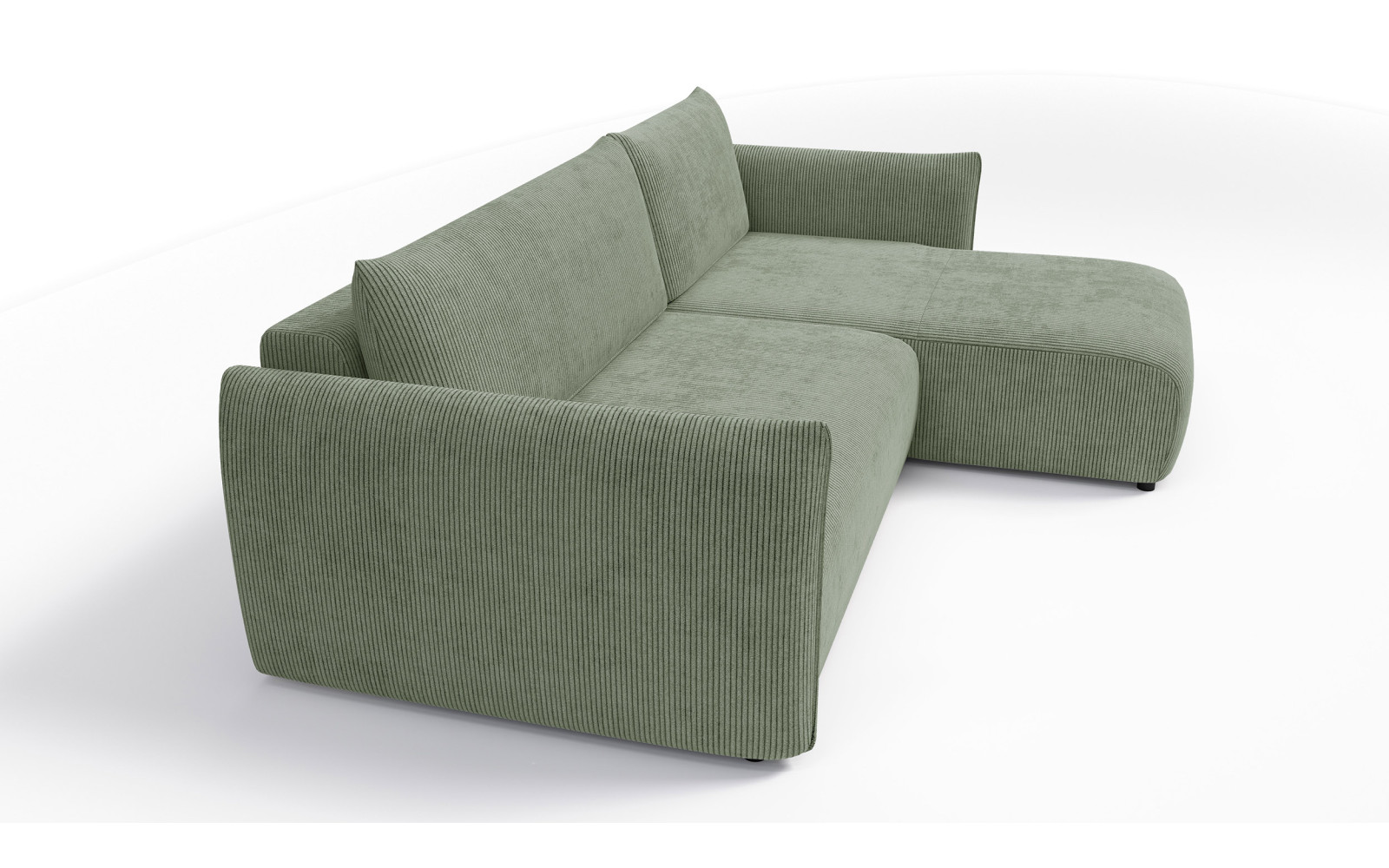 TAUER Ecksofa 3-Sitzer links, mint