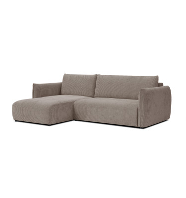 TAUER Ecksofa 3-Sitzer rechts, taupe