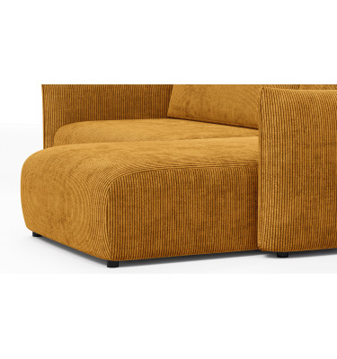 TAUER Ecksofa 3-Sitzer links, safran