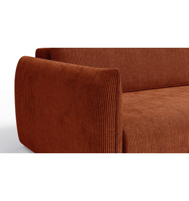 TAUER Ecksofa 3-Sitzer links, orange
