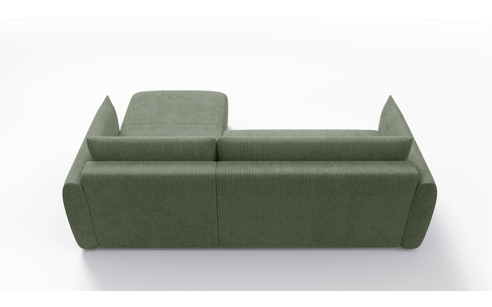 TAUER Ecksofa 3-Sitzer links, mint